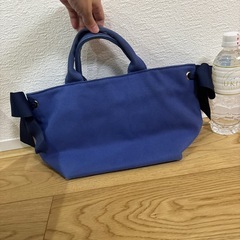 アネモネ　ハンドバッグ　青の画像