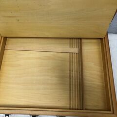 木製 画材ケース アートケース 木箱タイプ 取っ手付き 幅50cm 水彩 油絵 スケッチ 持ち運び用　250811-6の画像
