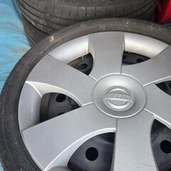 軽自動車(日産ルークス) 中古夏タイヤ スチールホイール付きの画像
