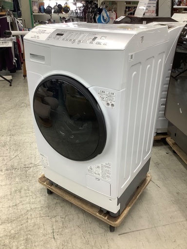 安心の1年保証付き！！　IRIS OHYAMA　ドラム式洗濯乾燥機　FLK842-W