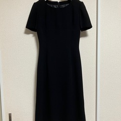 ジャケット付き　喪服　ブラックフォーマル　ワンピース（5号、XS）の画像