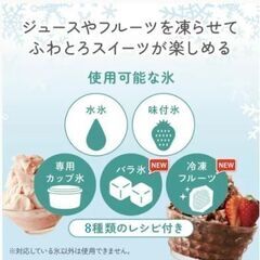電動ふわふわ とろ雪かき氷器 プレミアム ドウシシャ DTY-B12BKM　の画像