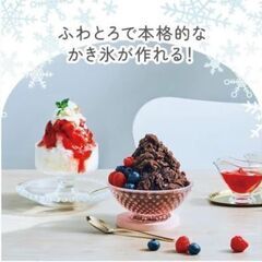 電動ふわふわ とろ雪かき氷器 プレミアム ドウシシャ DTY-B12BKM　の画像