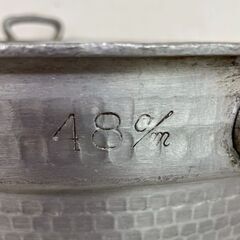 アルミ製 両手鍋 48cm 円付鍋 アルミ両手鍋 厨房 厨房機器 店舗 店舗用品 調理器具 アルミ 鍋 ④ A0160の画像