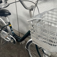 ８J112　少し小さめアルミフレーム２４サイズ　オートライト付　★自転車専門店の中古車です★　【消費税込み・防犯登録６００円込みの画像
