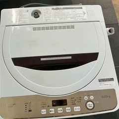 SHARP シャープ 洗濯機　ES-GE6D-T 2020年製の画像