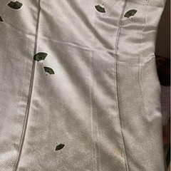 小紋　扇　とび柄　緑の画像