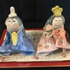 未使用　雛人形　陶器製の画像