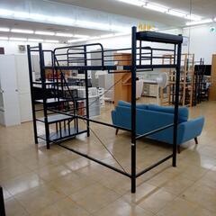 リユースのサカイ太田店★ジモティ割あり★  システムロフトベッド ブラック H186.5×D100.5×W251.5 クリーニング済み OJ10492の画像