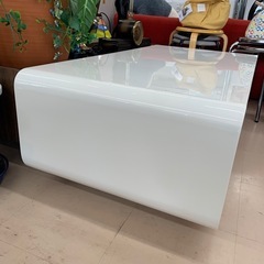 美原店 ホワイト センターテーブル モダン　ローテーブルの画像
