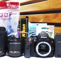 Nikon D5300 ダブルレンズキット ニコン 一眼レフカメラ　Wi-Fiの画像