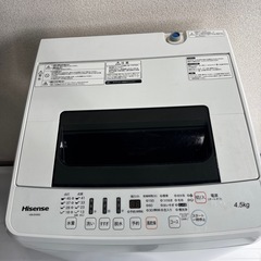 ②　洗濯機　2018年製の画像
