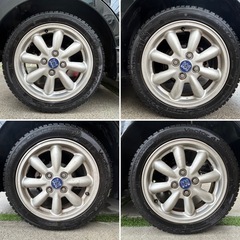 【売約済】大人気！ムーヴラテ・クール！走りのターボ！希少ミニライトホイール付き！車検R8/6まで　走行7万km台の画像