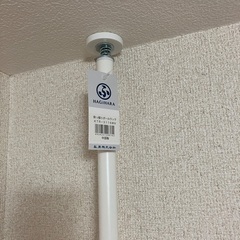 突っ張りポールラック ホワイトの画像