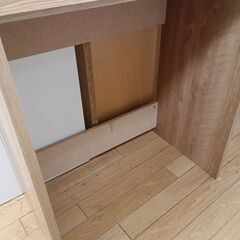 ★リユースのサカイつくば店★TK6147  レンジ台 ナチュラル H129×D45×W80 クリーニング済みの画像