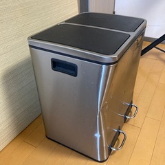 ステンレスの収納（ゴミ箱？）の画像