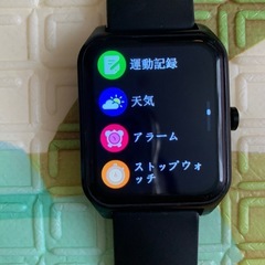 スマートウォッチ 黒 充電器付きの画像