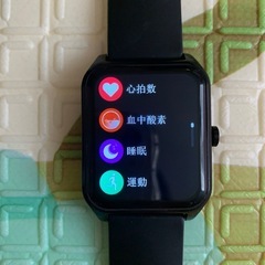 スマートウォッチ 黒 充電器付きの画像