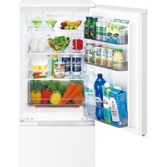 シャープ 2ドア冷蔵庫 179L SJ-D18J-W（ホワイト）の画像