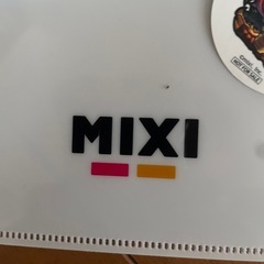 新品　MIXI クリアファイル　ステッカー　ハンカチタオルの画像