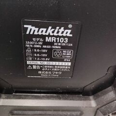 マキタ ラジオ 状態良し 8000円◆MR103◆問題なく動作します◆ACアダプター付き◆現場作業にの画像
