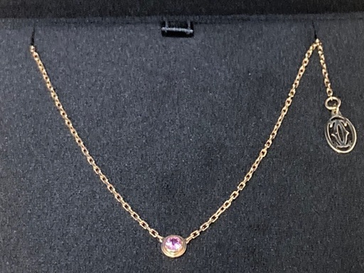 【未使用】カルティエ ネックレス ピンクダイヤ