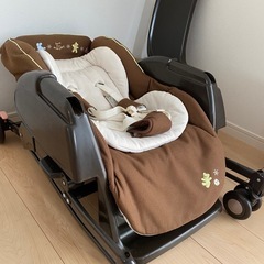 【中古美品】Aprica）ハイローベッド＆チェア　定価19798円の画像