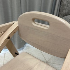 yamatoya アーチ木製ローチェアIII ホワイトウォッシュの画像