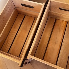 木の箱　収納　箱の画像