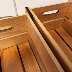 木の箱　収納　箱の画像