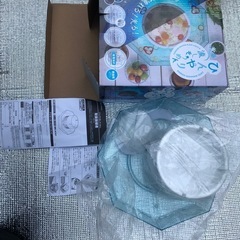 ひんやり光る流しそうめんの画像