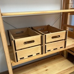 木の箱　収納　箱の画像