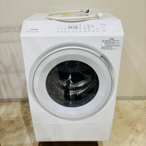 東芝 TOSHIBA ドラム式洗濯乾燥機 洗剤自動投入 12kg TW-127XM3L-W 左