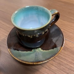 小石原焼き　カップ&ソーサー2客
の画像