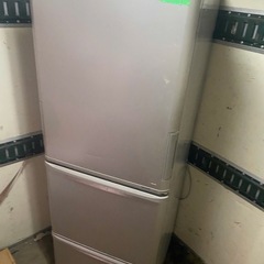 NO B423🌈福岡市内配送設置無料✨🌈シャープ SHARP 冷蔵庫 （350L・どっちもドア） シルバー系 SJ-WA35X-Sの画像