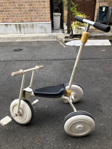 無印良品 三輪車舵取り棒付き子供用 (さや) 阿佐ケ谷の三輪車の