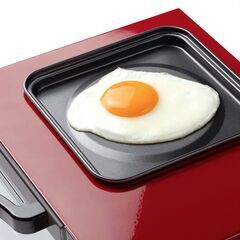 🉐🌈新品 トーストと目玉焼きが一緒に作れて一人暮らしの朝食にぴったり🌈KOS-0702/R コイズミの画像