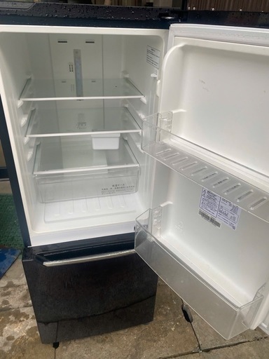 NO B421?福岡市内配送設置無料✨?HR-D15AB 冷蔵庫 パールブラック [150L /2ドア /右開きタイプ] 