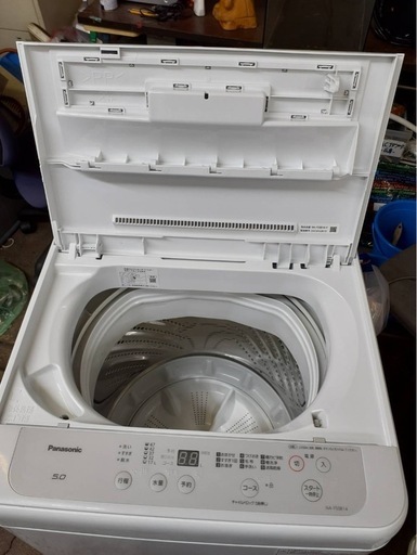 万代店　美品 中古★Panasonic 5kg「楽ポイフィルター」新搭載!!ビッグウェーブ洗浄！洗濯機【NA-F50B