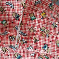 レトロ柄　布　キルティングの画像