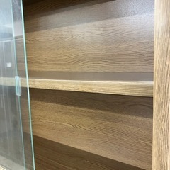 H 2508-323 木目調 キャビネット キズ汚れ有り①の画像
