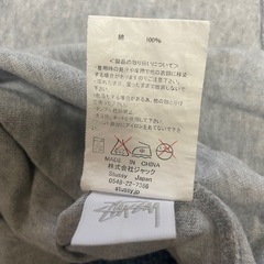 Stussy ステューシー 七分袖カットソー グレー/オリーブ
の画像