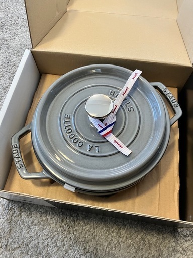 【新品未使用】ストウブ staub ピコココット ラウンド 20cm グレー