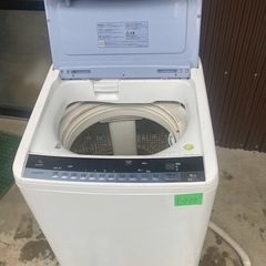 NO B417🌈福岡市内配送設置無料✨🌈日立 HITACHI ビートウォッシュ 全自動洗濯機 （8kg） ブルー BW-8WV の画像