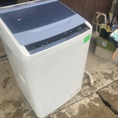 NO B417🌈福岡市内配送設置無料✨🌈日立 HITACHI ビートウォッシュ 全自動洗濯機 （8kg） ブルー BW-8WV の画像
