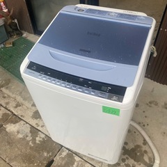 NO B417🌈福岡市内配送設置無料✨🌈日立 HITACHI ビートウォッシュ 全自動洗濯機 （8kg） ブルー BW-8WV の画像