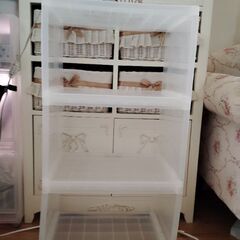 無印良品プラスチック三段シェルフの画像