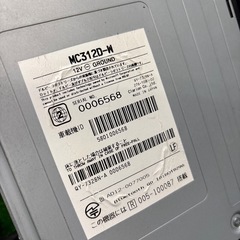日産純正　MC312D-W ワイド フルセグ Bluetooth メモリーナビ 地図2012年　動作品　社外　S50421C787の画像