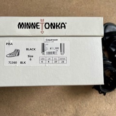 ミネトンカ サンダル グラディエーター ピサ ブラックの画像