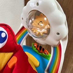 フィッシャープライス Fisher- Price Jumperoo レインフォレスト・ジャンパルー 適応体重:12kg以下 ジャンプをすると音楽が流れてライトアップの画像